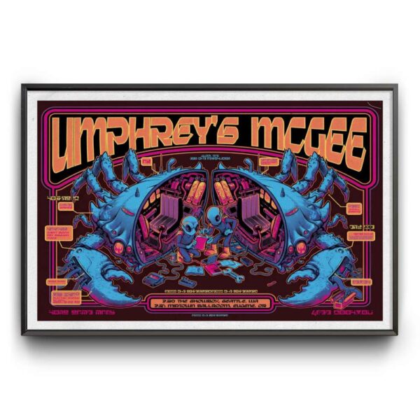 Umphreys Mcgee Eugene OR Mar 21 2026 Poster