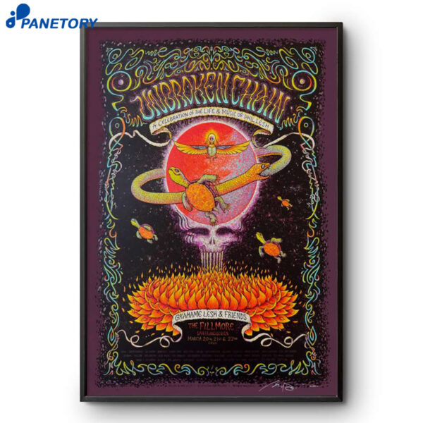 Unbroken Chain San Francisco CA The Fillmore Tour Mar 20-22 2026 Poster