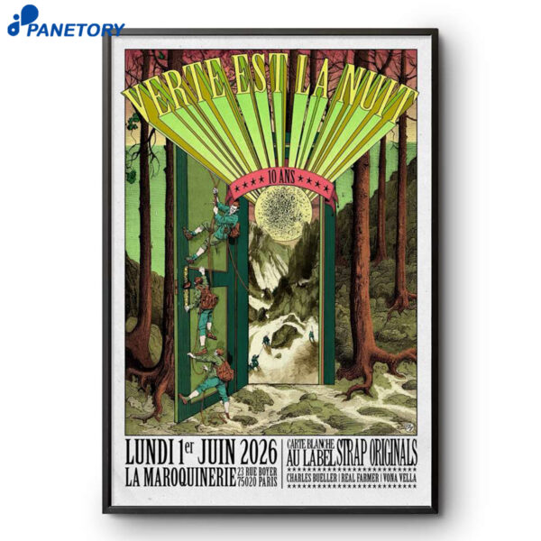 Verte Est La Nuit Paris France Jun 1 2026 Poster