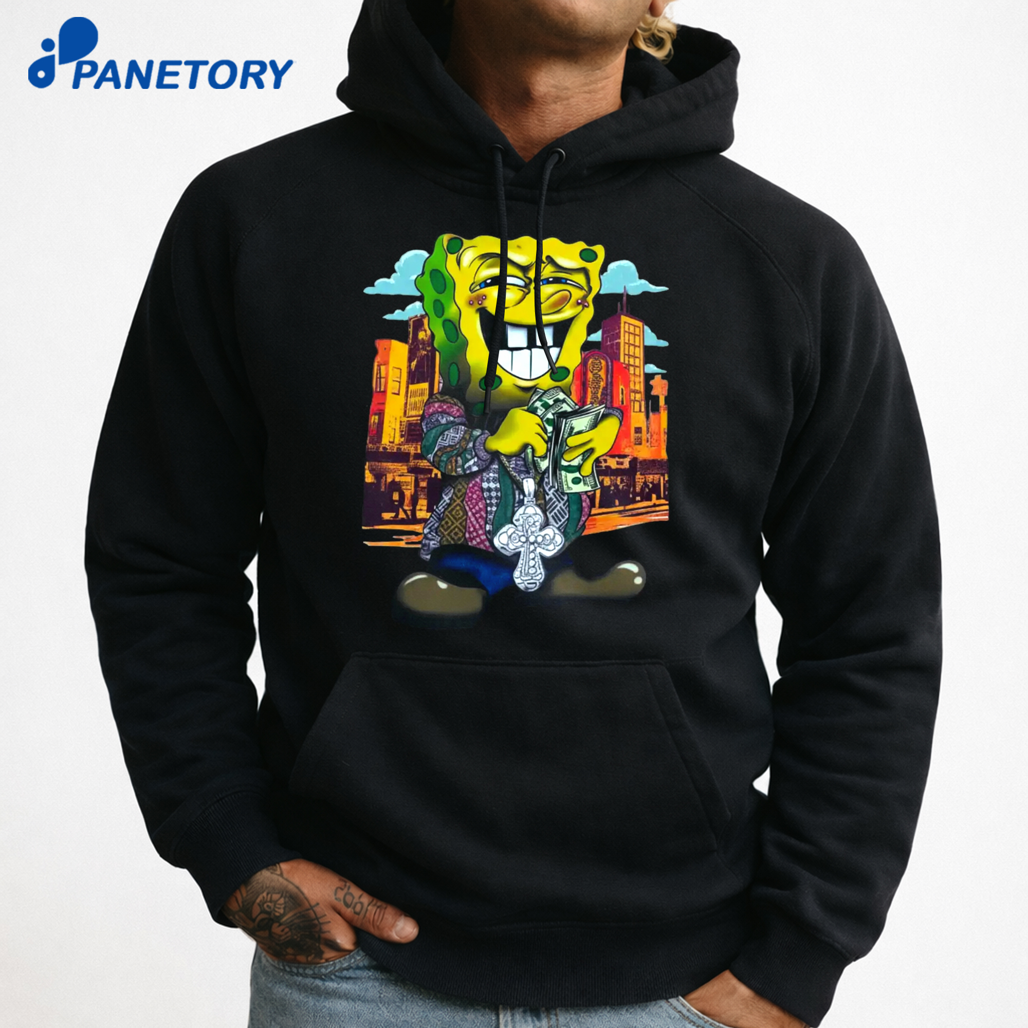 Vintage Y2K Gangster Spongebob Shirt 7 Vintage Y2K Gangster Spongebob Shirt 3
