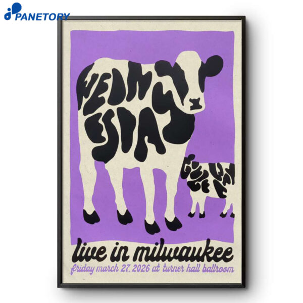 Wednesday Turner Hall Ballroom Show Mar 27 2026 Poster