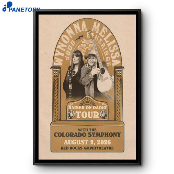 Wynonna Judd And Melissa Etheridge Red Rocks Amphitheatre Morrison CO Aug 2 2026 Poster