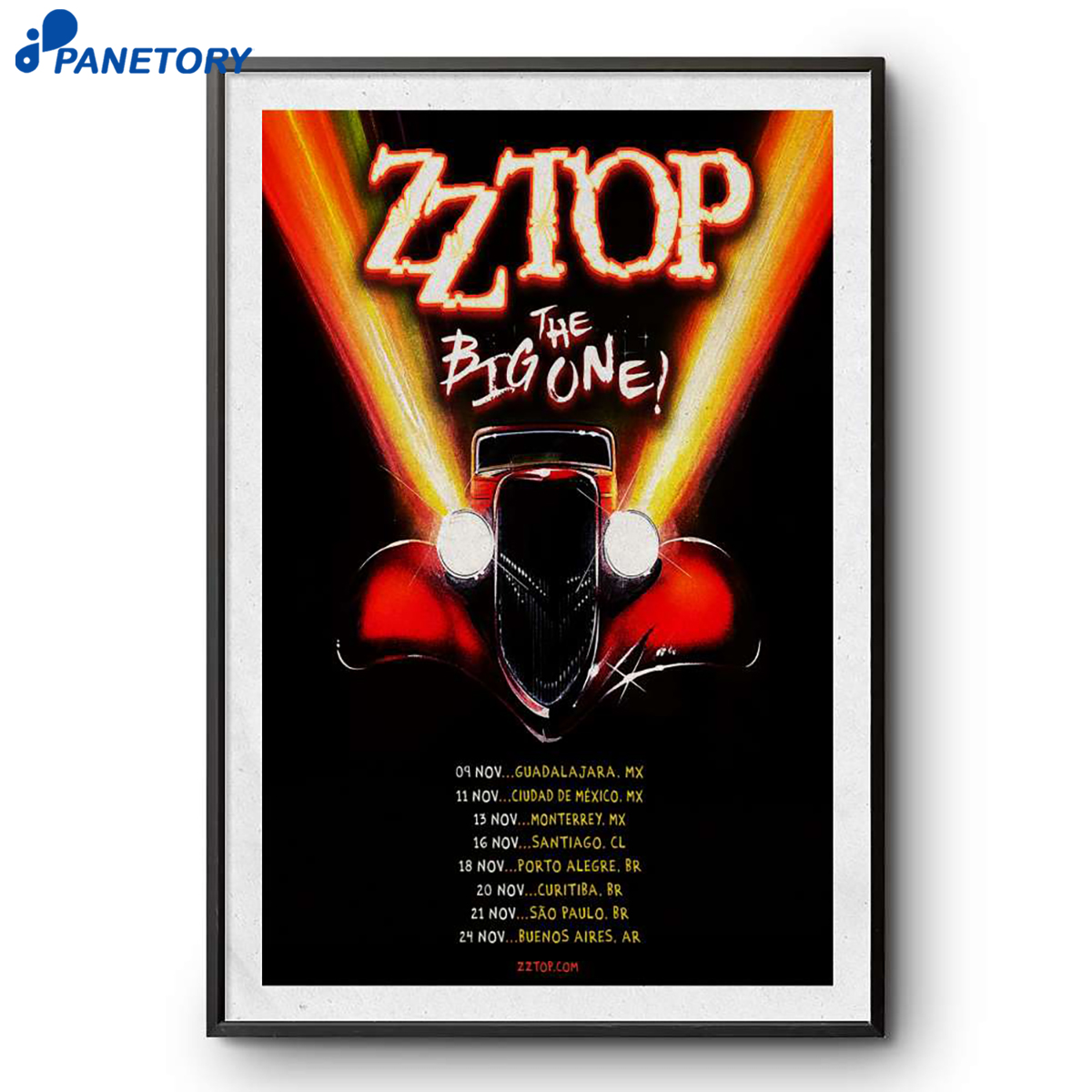 Zz Top Mexico And South America Tour 2026 Poster 2 Zz Top Mexico And South America Tour 2026 Poster
