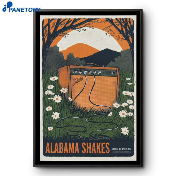 Alabama Shakes Asheville NC Apr 17 2026 Poster