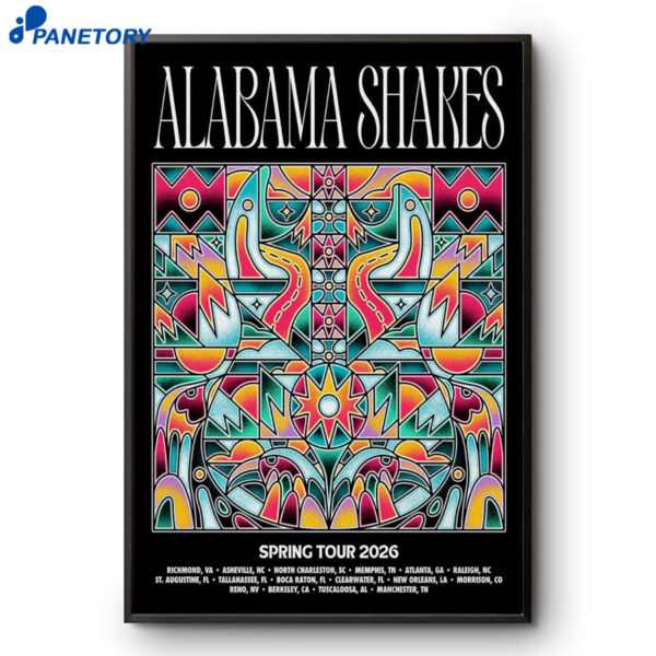 Alabama Shakes Spring Tour 2026 Poster