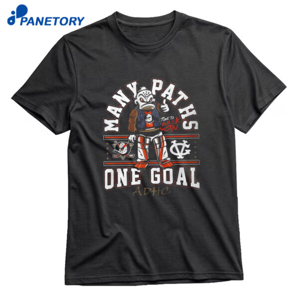 Anaheim Ducks Many Paths One Goal ADHC T-Shirt
