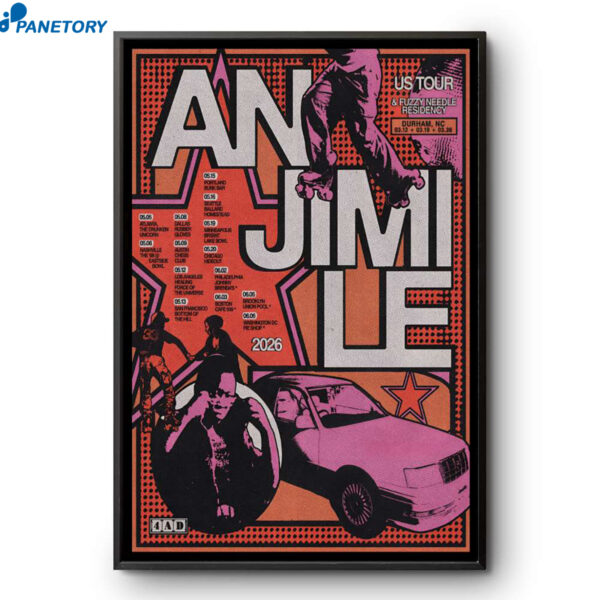 Anjimile US Tour 2026 Poster