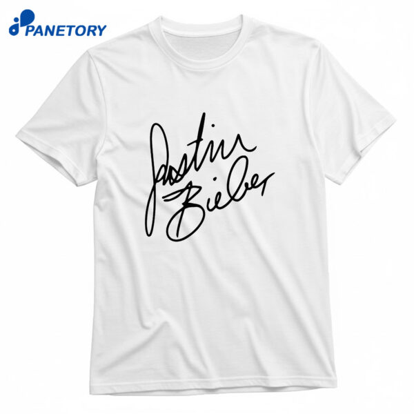 Billie Eilish Wearing Justin Bieber T-Shirt