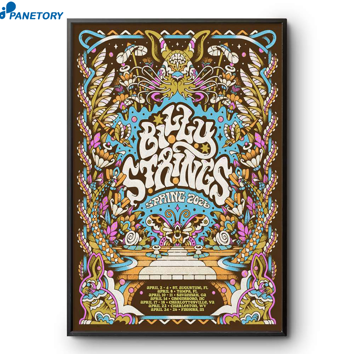Billy Strings Spring Tour 2026 Poster 2 Billy Strings Spring Tour 2026 Poster