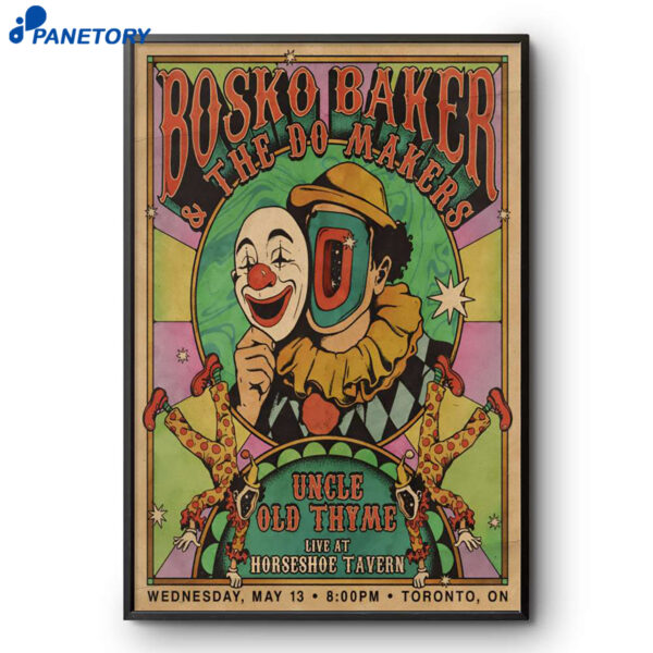 Bosko Baker And Uncle Old Thyme Event Toronto ON May 13 2026 Poster