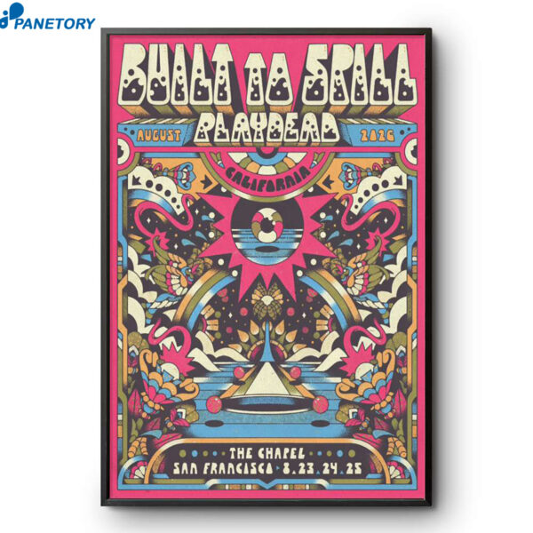 Built To Spill San Francisco CA Aug 23-25 2026 Poster