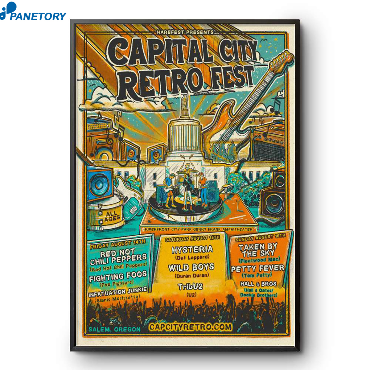 Capital City Retro Fest Salem Or Aug 14-16 2026 Poster 2 Capital City Retro Fest Salem Or Aug 14-16 2026 Poster