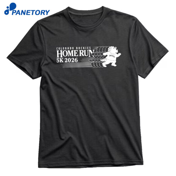 Colorado Rockies Home Run 5k 2026 T-Shirt