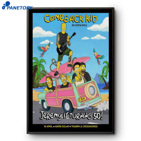 Comeback Kid Amon Solar San José Costa Rica Apr 16 2026 Poster