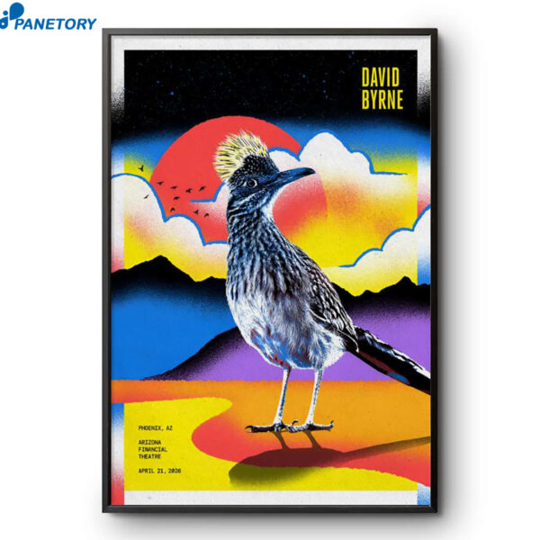 David Byrne Arizona Financial Theatre Event Apr 21 2026 Poster