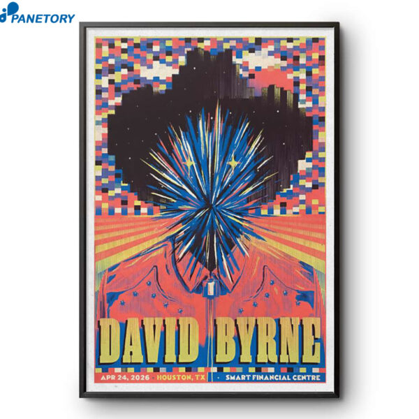 David Byrne Houston TX Apr 24 2026 Poster