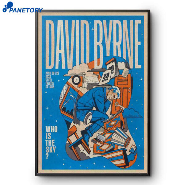 David Byrne Louis MO Apr 28-29 2026 Poster