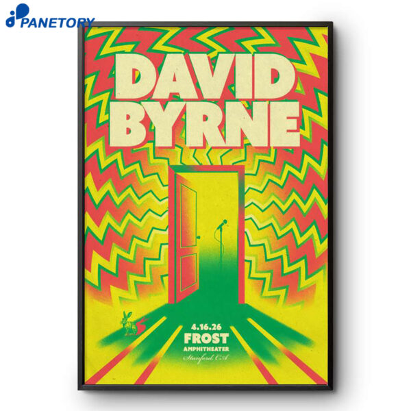 David Byrne Stanford CA Apr 16 2026 Poster