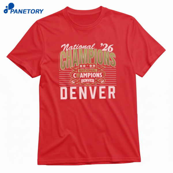 Denver Men's Hockey 2026 National Champions T-Shirt