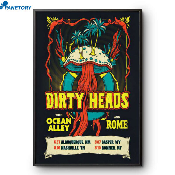 Dirty Heads So Glad You Made It Tour 2026 Poster