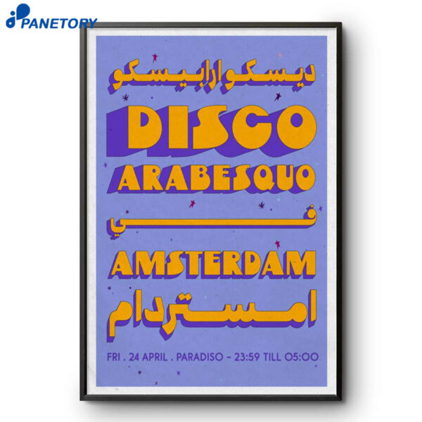 Disco Arabesquo Paradiso Apr 24 2026 Poster