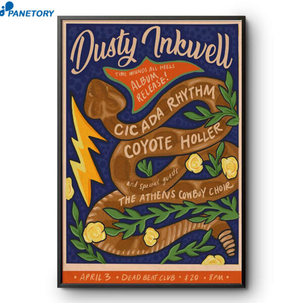 Dusty Inkwell Athens GA Apr 3 2026 Poster