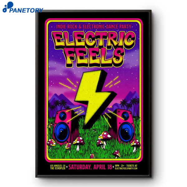 Electric Feels The Echoplex Los Angeles CA Apr 18 2026 Poster