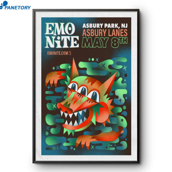 Emo Nite Asbury Lanes Atlanta GA May 8 2026 Poster