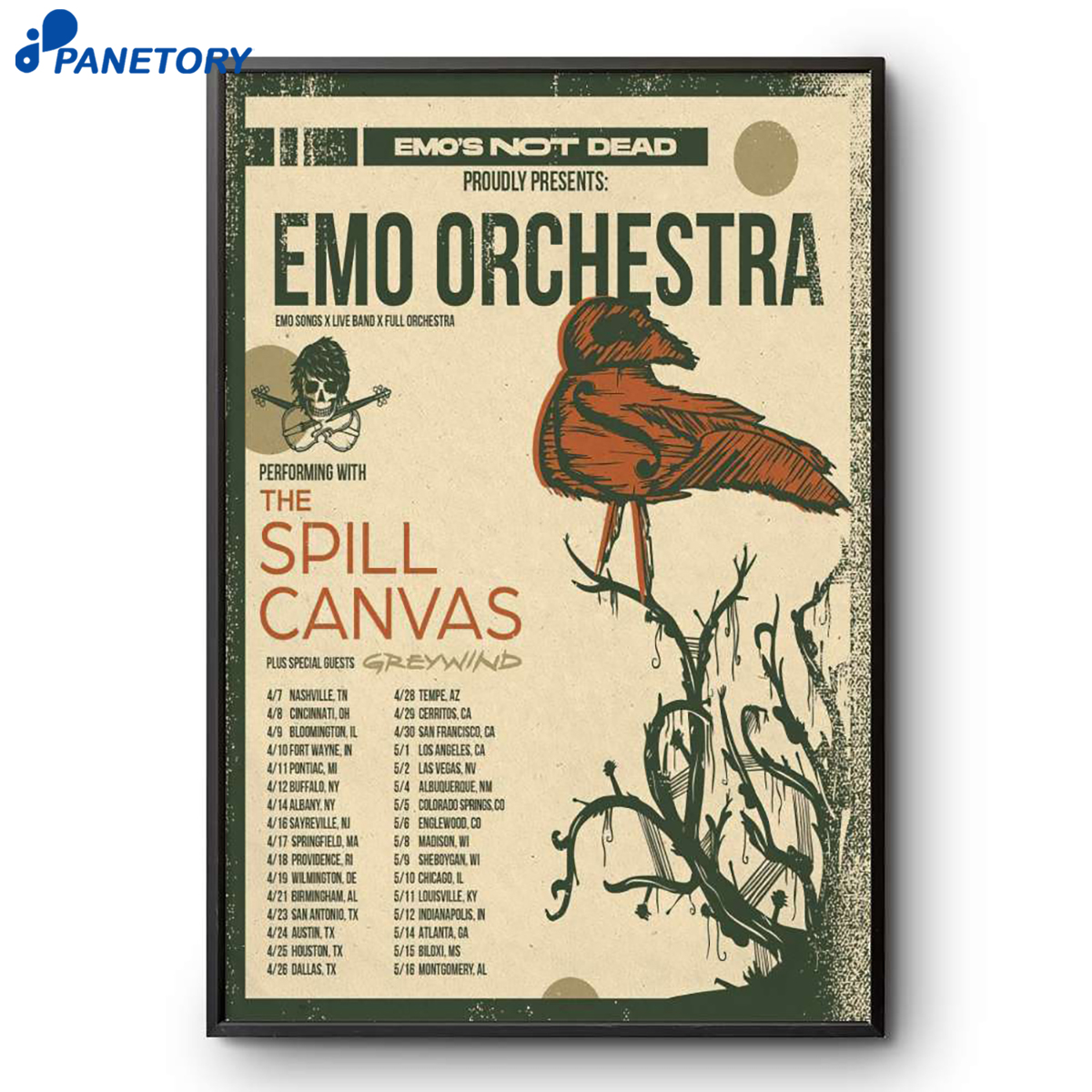 Emo Orchestra Performing With The Spill Canvas Tour 2026 Poster 2 Emo Orchestra Performing With The Spill Canvas Tour 2026 Poster