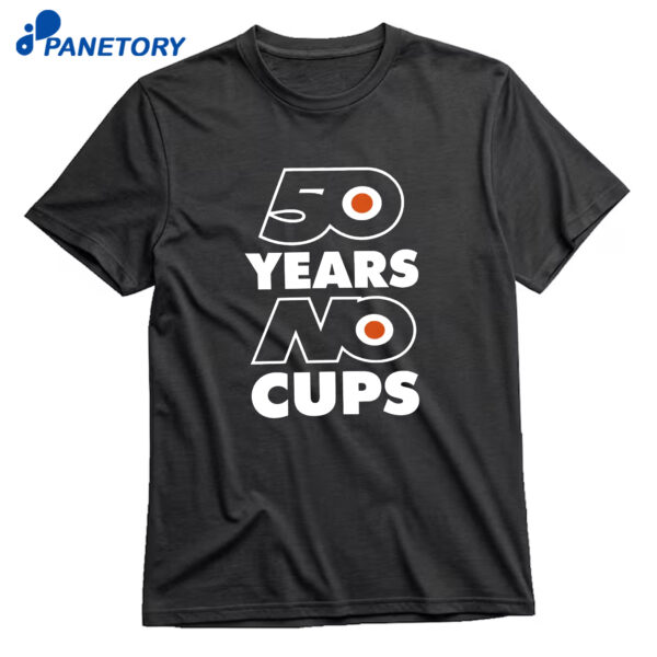 Erik Karlsson Flyers 50 Years No Cups T-Shirt