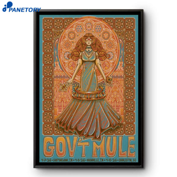 Gov't Mule Charleston SC Apr 10 2026 Poster