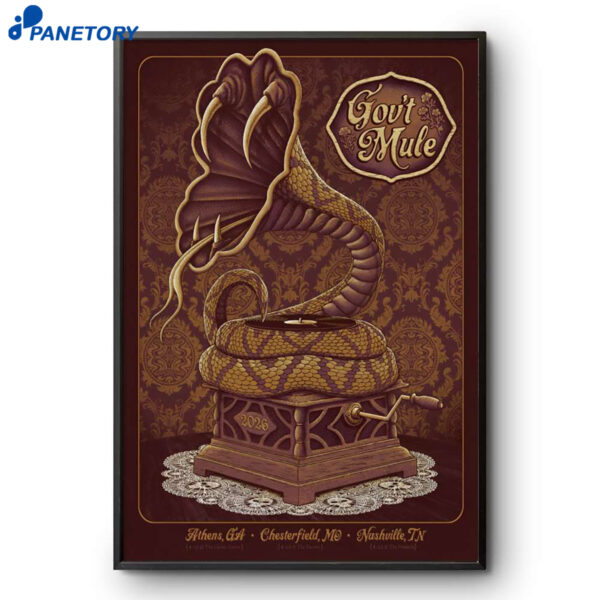 Gov't Mule The Factory Chesterfield MO Apr 20 2026 Poster