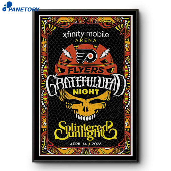Grateful Dead Night The Flyers Philadelphia PA Apr 14th Poster