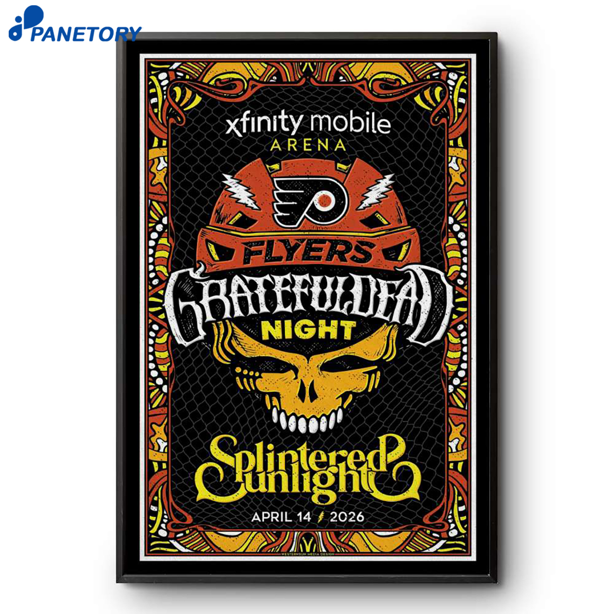 Grateful Dead Night The Flyers Philadelphia Pa Apr 14Th Poster 2 Grateful Dead Night The Flyers Philadelphia Pa Apr 14Th Poster