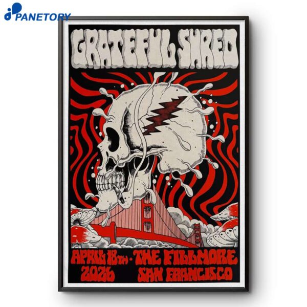 Grateful Shred San Francisco Apr 18 2026 Poster
