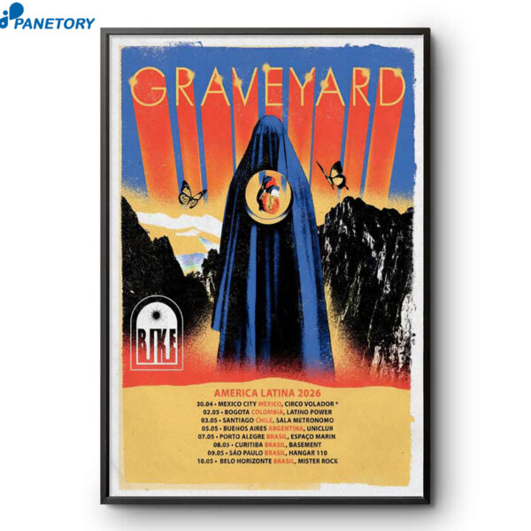 Graveyard America Latina Tour 2026 Poster
