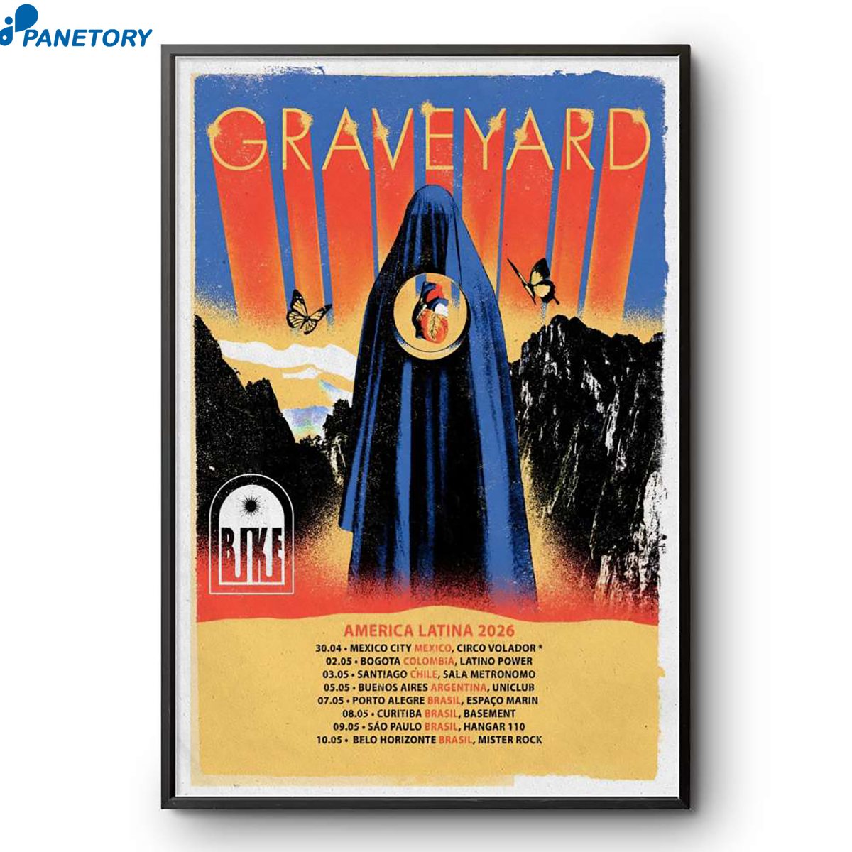 Graveyard America Latina Tour 2026 Poster 2 Graveyard America Latina Tour 2026 Poster