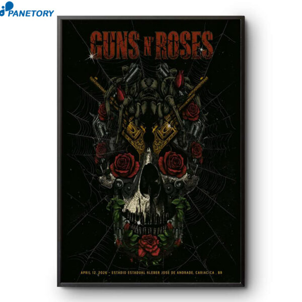 Guns N' Roses Cariacica Brazil Apr 12 2026 Poster
