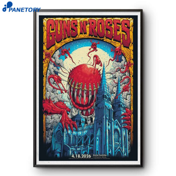 Guns N' Roses Fortaleza Brazil Apr 18 2026 Poster