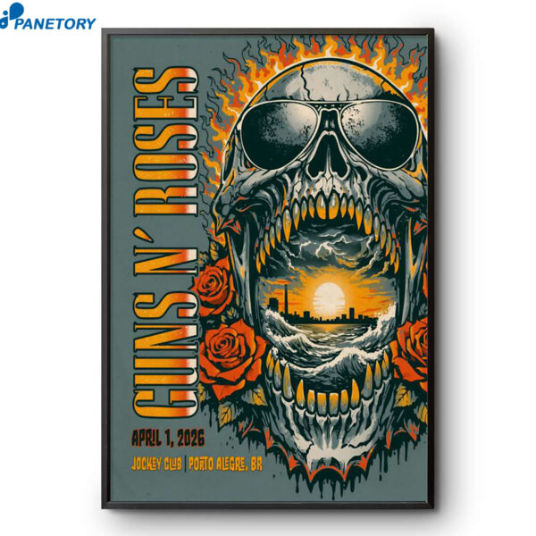 Guns N' Roses Porto Alegre Brazil Apr 1 2026 Poster