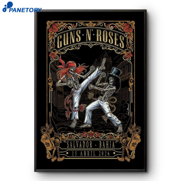 Guns N' Roses Salvador Bahia Apr 15 2026 Poster