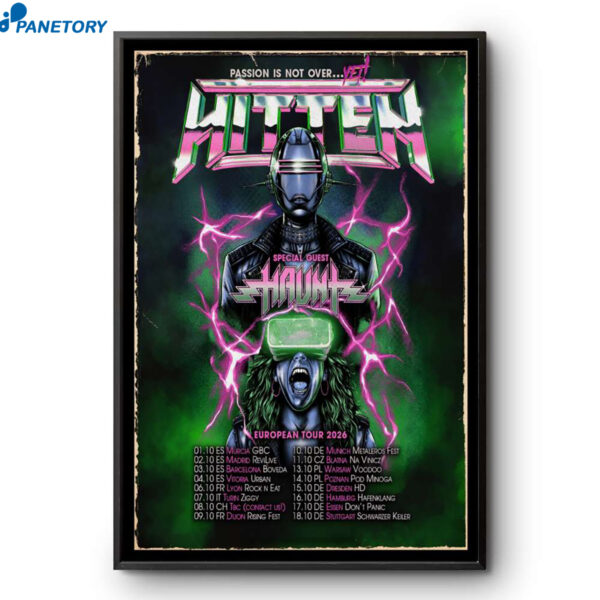 Hitten EU Tour 2026 Poster