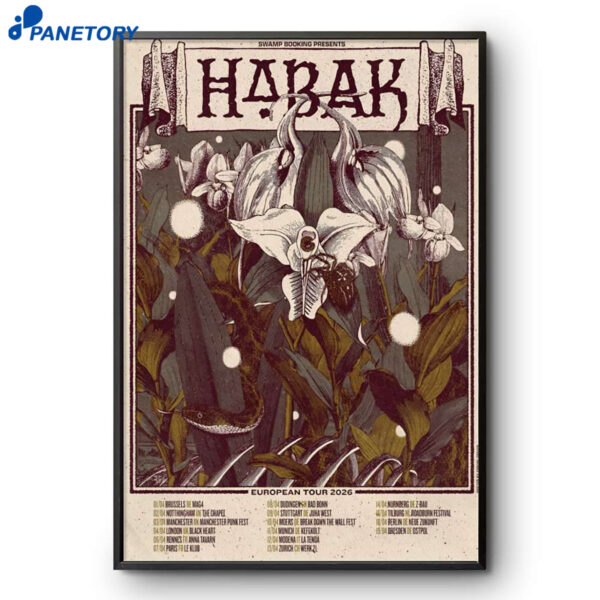 Habak European Tour 2026 Poster