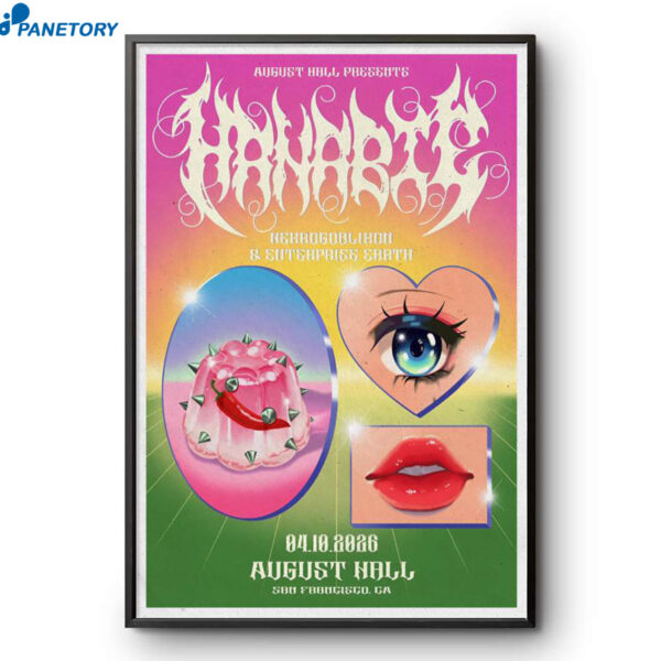 Hanabie August Hall San Francisco CA Apr 10 2026 Poster