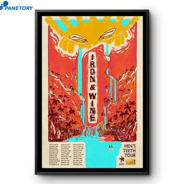 Iron And Wine Hens Teeth Tour 2026 Poster