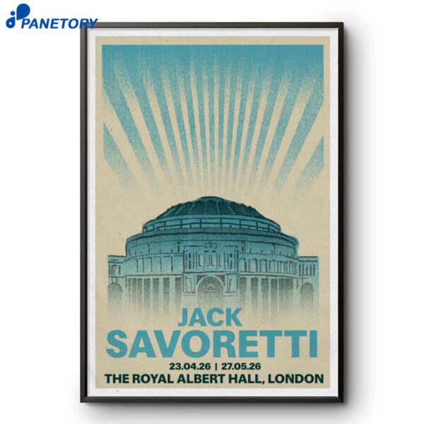 Jack Savoretti London UK May 27 2026 Poster