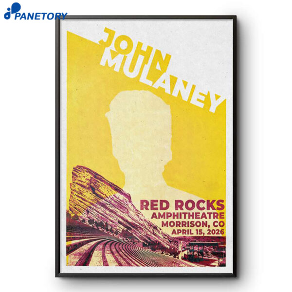 John Mulaney Red Rocks Amphitheatre Show Apr 15 2026 Poster
