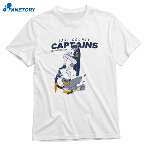 Lake County Captains Vs Beloit Sky Carp T-Shirt