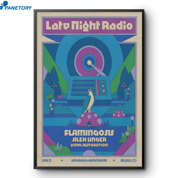 Late Night Radio Mishawaka Amphitheatre Bellvue CO Jun 12 2026 Poster