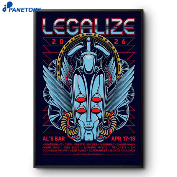 Legalize Lexington KY Tour Apr 17-18 2026 Poster
